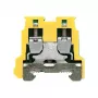 Weidmüller Borne de carril para conductor de protección AKE 2.5, verde/amarillo, 2,5 mm², conexión por tornillo