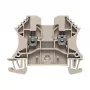 Weidmüller Borne pasante, serie W, 2,5 mm², 24 A, 800 V, beige, conexión por tornillo, montaje en carril DIN, 100 uds.