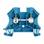 Weidmüller WDU 6 BL borne de paso, 6 mm², conexión por tornillo, azul, 100 unidades