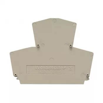 Weidmüller WAP WDK2.5 Placa final - 20 uds. - Wemid - Beige - -50 a 120 °C - V0