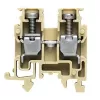 Weidmüller Borne pasante, conexión por tornillo, 2,5 mm², 800 V, 24 A, beige oscuro, carril DIN TS 35