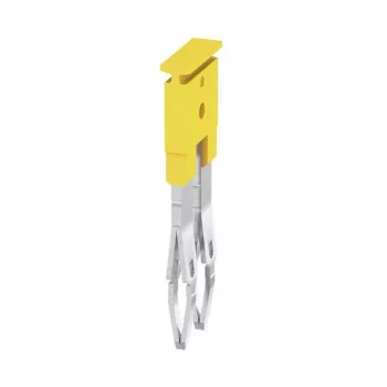 Weidmüller ZQV 2.5/2 Puente transversal, 2,5 mm², 2 polos, amarillo, 60 uds.