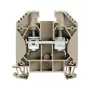 Weidmüller Borne pasante WDU 16, conexión por tornillo, 16 mm², 1000 V, 76 A, beige oscuro