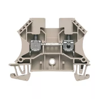 Weidmüller borne de paso, conexión por tornillo, 4 mm², 32 A, 800 V, beige, montaje en carril DIN, 100 uds.