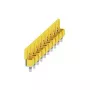 Weidmüller WQV 10/10 puente transversal, 10 polos, 10 mm², amarillo, poliamida, 20 uds.