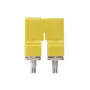 Weidmüller WQV 10/2 puente transversal, 2 polos, amarillo, poliamida, 50 uds.