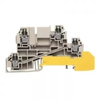 Weidmüller borne de paso, beige, 2,5 mm², 24 A, conexión por tornillo, 50 uds.