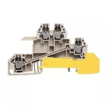 Weidmüller borne de paso, conexión por tornillo, 2,5 mm², 24 A, 800 V, beige, 50 uds.