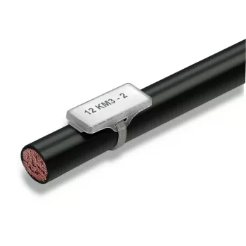 Weidmüller WKM 18/43 marcador de cables de clip, negro, polipropileno, 11,5 mm, 100 uds.