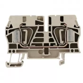 Weidmüller ZDU 6 borne de paso, conexión por resorte, 6 mm², beige, 50 unidades