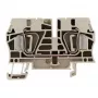 Weidmüller ZDU 6 borne de paso, conexión por resorte, 6 mm², beige, 50 unidades