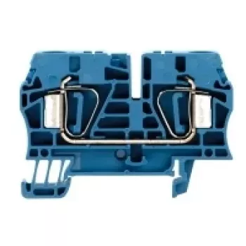 Weidmüller ZDU 6 BL borne de paso, 6 mm², conexión por resorte, azul, 50 uds.