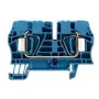 Weidmüller ZDU 6 BL borne de paso, 6 mm², conexión de resorte tensor, azul, 50 unidades