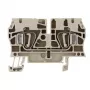 Weidmüller ZDU 4 borne de paso, conexión por resorte, 4 mm², beige, 100 unidades
