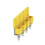 Weidmüller WQV 16N/4 puente transversal, 4 polos, 16 mm², amarillo, 50 uds.