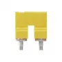 Weidmüller WQV 16N/2 puente transversal, 2 polos, 16 mm², amarillo, poliamida, 50 uds.