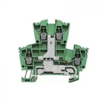 Weidmüller borne de paso, conexión por tornillo, 2,5 mm², 24 A, 800 V, verde, 100 uds.