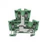 Weidmüller borne de paso, conexión por tornillo, 2,5 mm², 24 A, 800 V, verde, 100 uds.