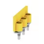 Weidmüller WQV 35N/3 puente transversal, 3 polos, paso 10 mm, amarillo, 20 uds.