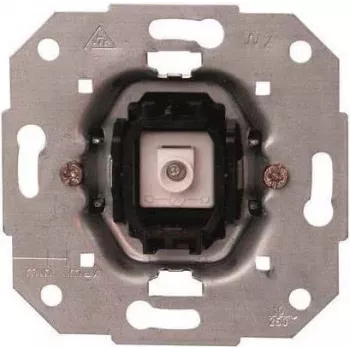 Heinrich Kopp 504600007 mecanismo interruptor de luz, conmutador, aluminio, 10A 250V, IP20, empotrar, bornes de tornillo, para serie HK05/HK07