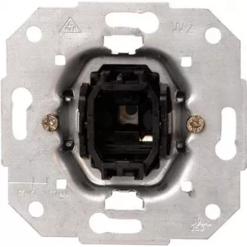 HEINRICH KOPP mecanismo conmutador serie 10A 250V negro metálico IP20