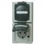 Heinrich Kopp 131456008 toma Schuko 2 tomas vertical, superficie, negro/gris, 250V, 16A