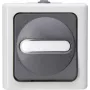 Heinrich Kopp interruptor de pulsación 1P gris/blanco termoplástico IP44 78mm