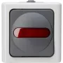 Heinrich Kopp 561656007 interruptor de pulsación, gris/blanco, termoplástico, IP44, 10A, 250V