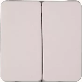 Heinrich Kopp HK02 tapa de interruptor basculante doble Arctic White