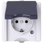 HEINRICH KOPP Enchufe Schuko 1 toma superficie para zonas húmedas proAQA Gris 16A 250V (947456005)