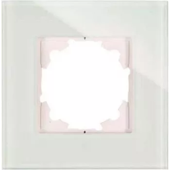 Heinrich Kopp Paris Marco embellecedor de cristal 1 elemento Blanco Brillante Sin tornillos IP20