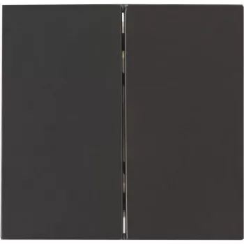 Heinrich Kopp Tapa de interruptor de doble tecla empotrar HK07 Antracita