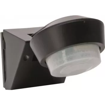HEINRICH KOPP BWM 824615019 SW - Interruptor detector de movimiento exterior, 240°, IP55, Negro