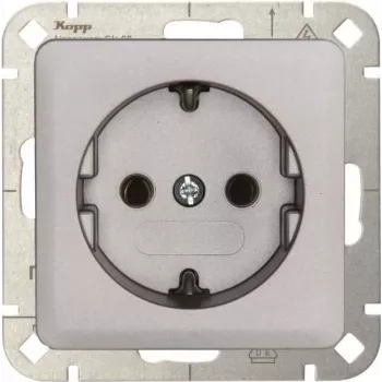 Heinrich Kopp HK02 Enchufe Schuko Acero inoxidable 1 toma empotrar 16A 250V