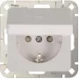 Heinrich Kopp HK02 Enchufe Schuko con protección reforzada al contacto, Blanco puro (RAL 9010), empotrar