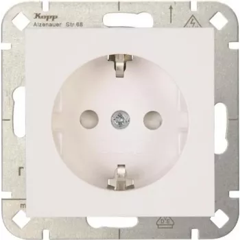 Heinrich Kopp HK07 Enchufe Schuko con protección reforzada al contacto Blanco puro (RAL 9010)