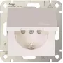 HEINRICH KOPP HK 07 Enchufe Schuko 1 toma con tapa abatible, Blanco puro, empotrar, IP44, 250V/16A, 940129002