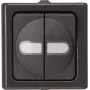 Heinrich Kopp BlueElectric Series interruptor de superficie 2 tomas antracita