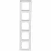 HEINRICH KOPP KOPP marco embellecedor 5 tomas HK07 PURE (370,8 x 86 x 9,5 mm | IP20 | fijación por clip) - blanco puro (407229008)