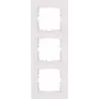 HEINRICH KOPP marco embellecedor 3 tomas HK07 PURE 228x86x9,5mm IP20 fijación por clip blanco puro