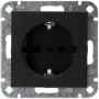 Heinrich Kopp toma de corriente SCHUKO empotrada negro mate 1 toma 16A 250V