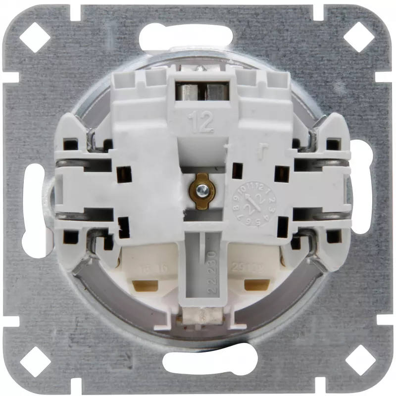 Heinrich Kopp toma de corriente SCHUKO empotrada negro mate 1 toma 16A 250V