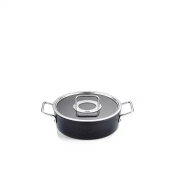 Fissler Adamant CA 24 cm olla de cocción con tapa de cristal, 4,2L, apta para inducción, antiadherente, made in Germany