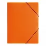 PAGNA Elastic Folder A4 PP naranja 3 solapas goma elástica