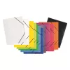 PAGNA Elastic Folder A4 PP naranja 3 solapas goma elástica