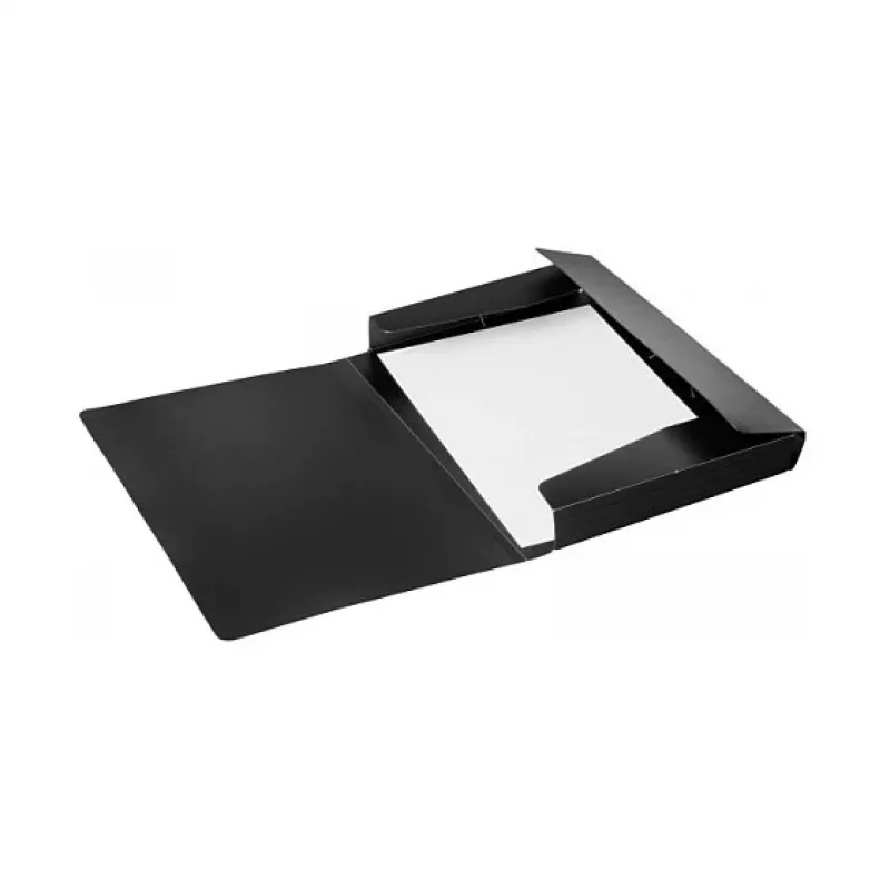 PAGNA PP 12 Carpeta de presentación A4 polipropileno negro horizontal botón a presión