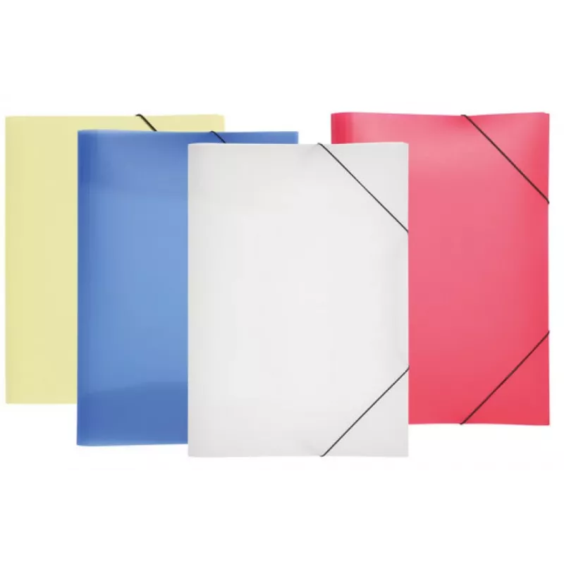 PAGNA 21638-02 A3 polipropileno (PP) blanco carpeta de goma elástica pack de 5