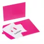 PAGNA Funda de documentos DIN A4 rosa lisa 0,43 mm
