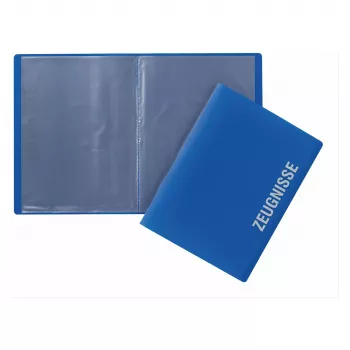PAGNA Carpeta de diplomas DIN A4 10 bolsillos azul