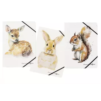PAGNA Archivador de esquinas Save Me DIN A4 cervatillo liebre ardilla pack de 3